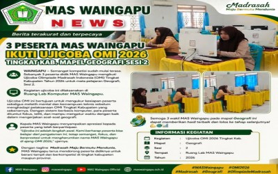 3 Peserta MAS Waingapu Ikuti Ujicoba OMI 2026 Tingkat Kab. Mapel Geografi Sesi 2
