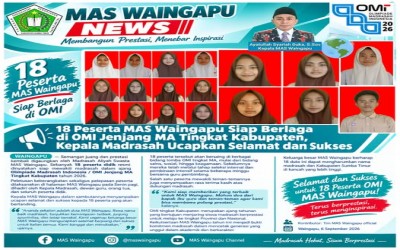 18 Peserta MAS Waingapu Siap Berlaga di OMI Jenjang MA Tingkat Kabupaten, Kepala Madrasah Ucapkan Selamat dan Sukses